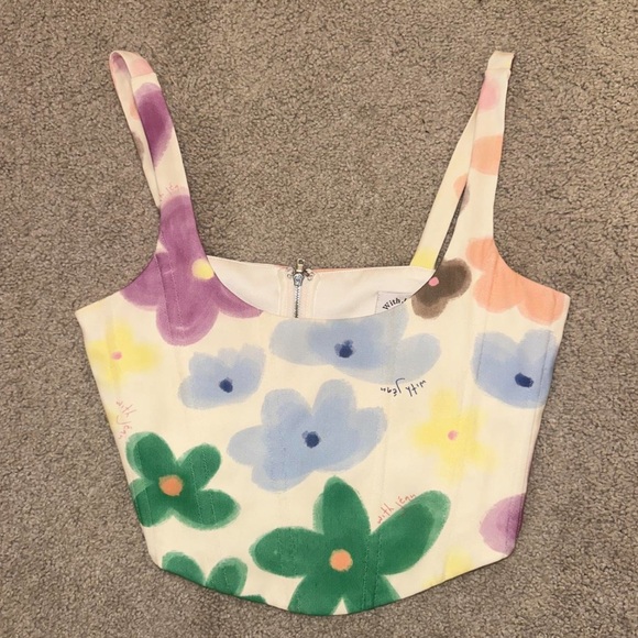 With Jean Cindy floral corset top - Picture 3 of 5